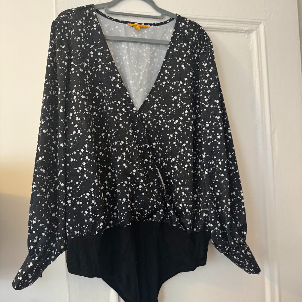 Refinery29x Eloquii Faux Wrap Body Suit Sz 24